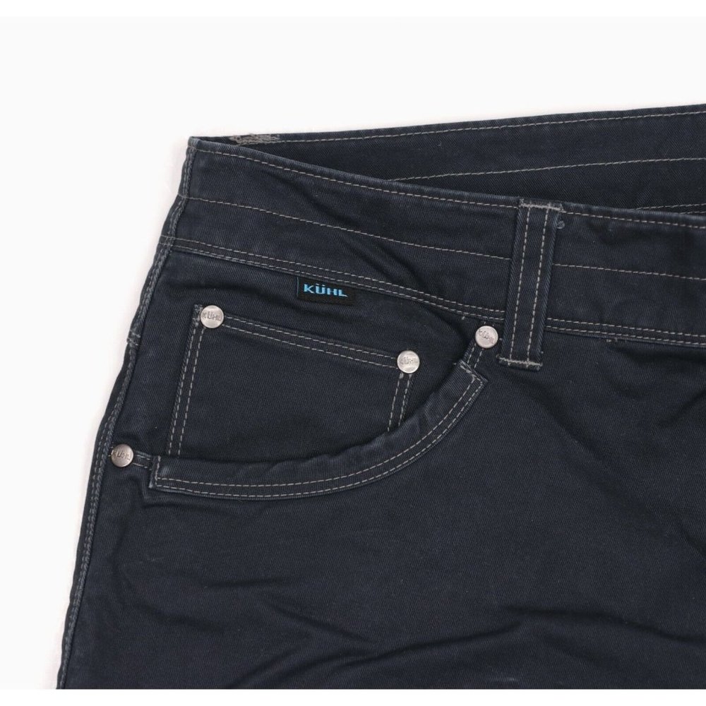 Kuhl RYDR Lean Pants Jeans Men's 34 X 30 Vintage Patina Dye Black N Blue - Picture 3 of 8